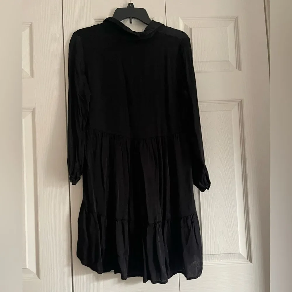 Zara woman collection black flow dress - Picture 3 of 6